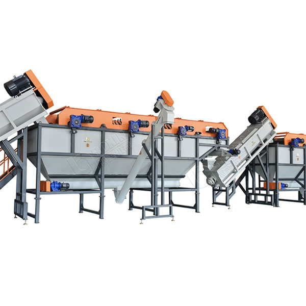 2000KG/H LDPE PE Film Recycling Washing Production Line with film squeeizer